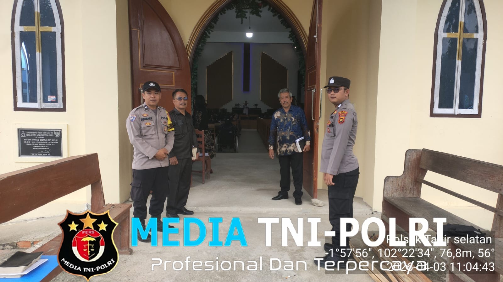 Amankan Ibadah Jumat Agung, Kapolsek Tabir Selatan Pastikan Keamanan Maksimal