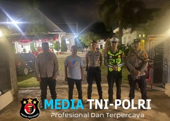 Kompi Siaga II Polres Mesuji Amankan Ibadah Paskah Wafat Isa Al-Masih di Dua Lokasi Gereja di Simpang Pematang