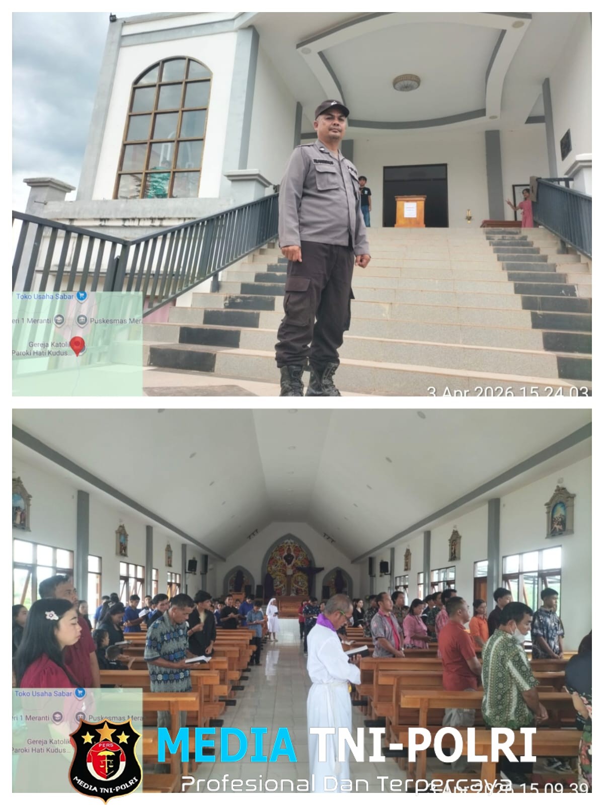 Polisi Sterilkan Gereja Jelang Jumat Agung, Curanmor Jadi Perhatian Serius