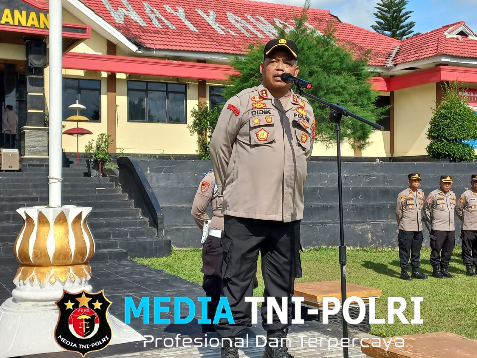 Tingkatkan Kesiapsiagaan Personel, Polres Way Kanan Gelar Sispam Mako