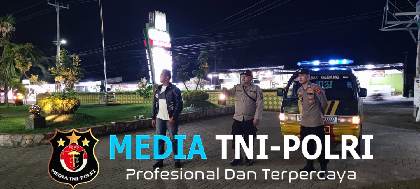 Polsek Gebang Intensifkan Patroli Blue Light, Antisipasi 3C hingga Aksi Premanisme