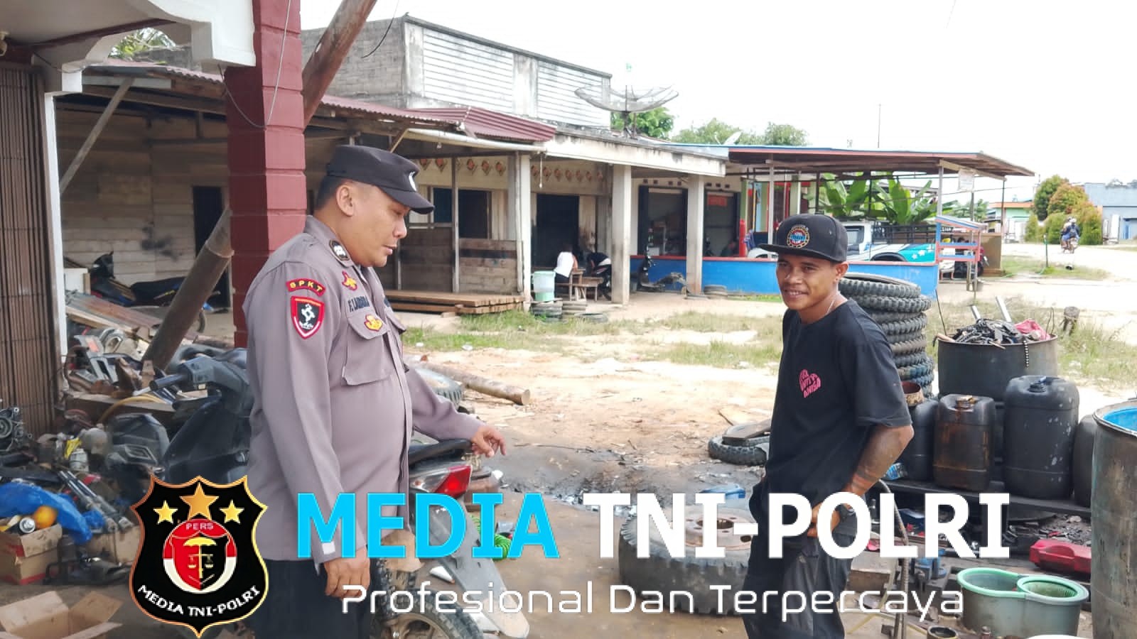Ciptakan Situasi Kondusif, Personel Polsek Kuala Behe Sambangi Warga Dialogis Kamtibmas