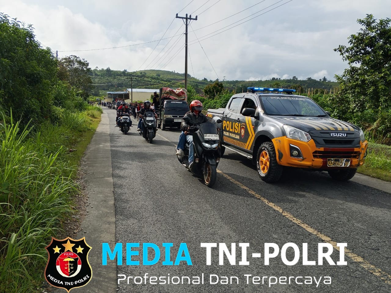 Drama Prosesi Jalan Salib Naposo HKBP Sigalingging Resor Agave Distrik VI Dairi Dikawal Polisi
