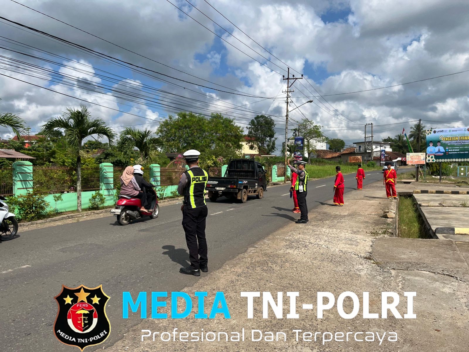 Polres Lampung Utara Amankan Pengajian Syawal Muhammadiyah, Lalu Lintas Tetap Lancar