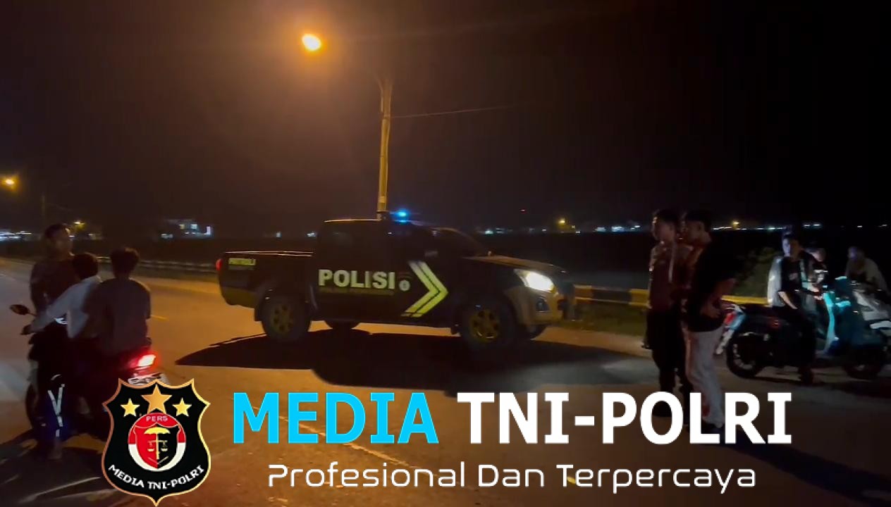 Respon Cepat Laporan 110, Polisi Bubarkan Balap Liar di Jalinsum Pringsewu