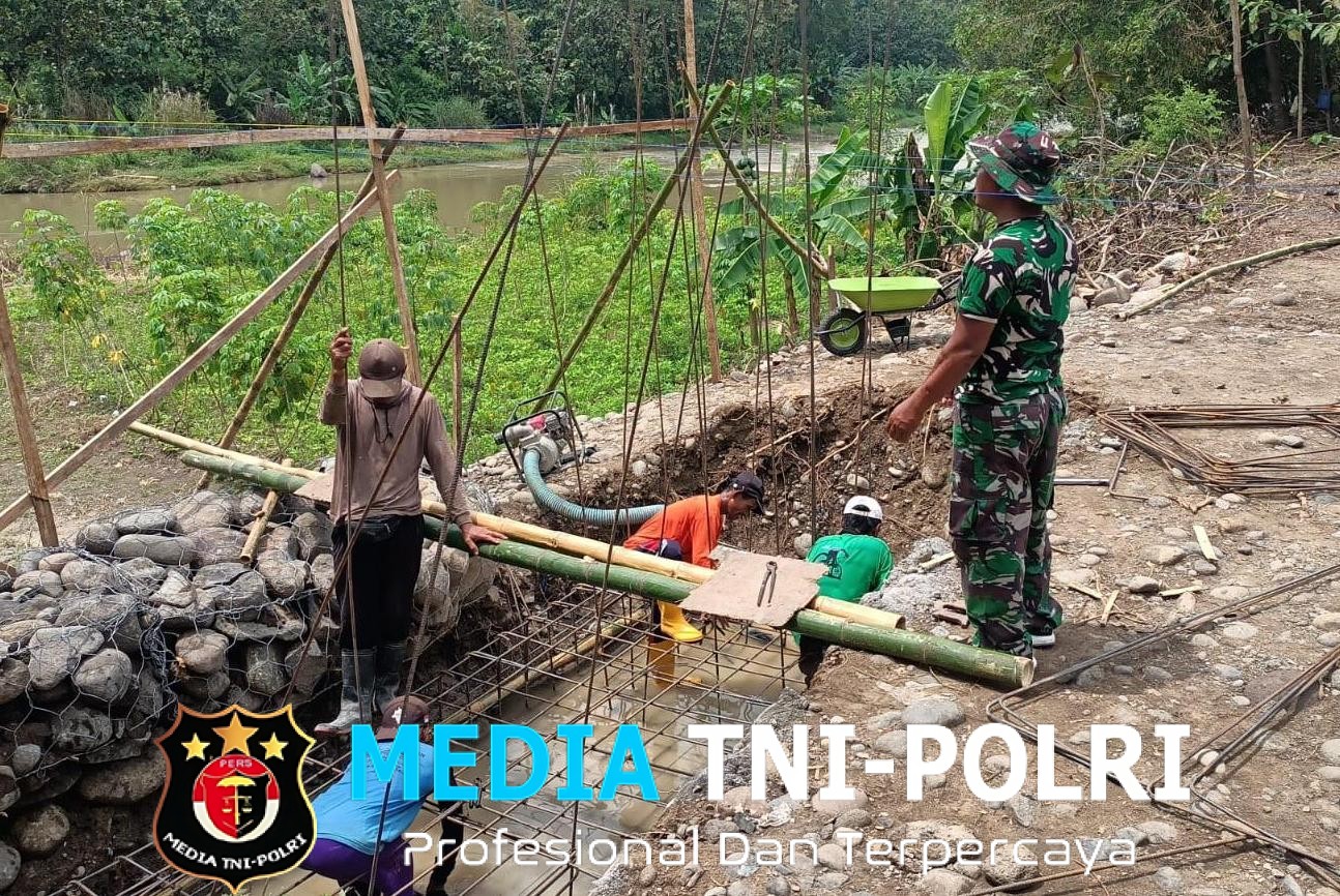 Progres Pesat, Jembatan Perintis Garuda di Wonosegoro Kian Kokoh Berkat Sinergi TNI dan Warga