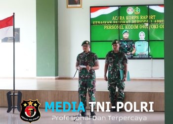 37 Prajurit Kodim 0402/OKI-OI Resmi Naik Pangkat, Letkol Inf Gunawan Wibisono Tekankan Peningkatan Profesionalisme