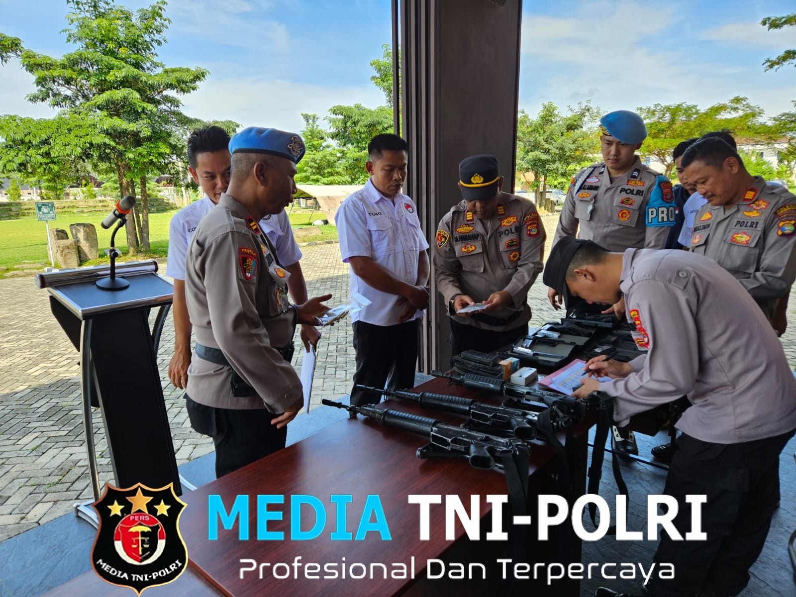 Cegah Penyalahgunaan Senpii Sipropam Tulang Bawang Barat Cek dan Riksa Langsung Senpi Dinas Inventaris dan Gudang Logistik