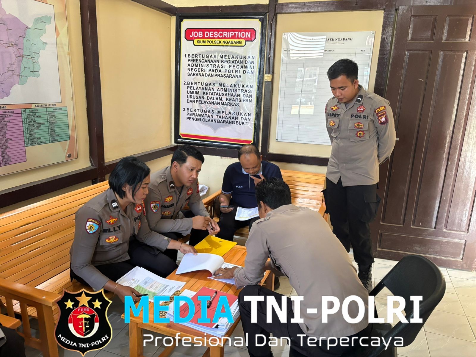 Siwas Polres Landak Laksanakan Supervisi di Polsek Ngabang, Perkuat Pengawasan dan Kinerja Personel