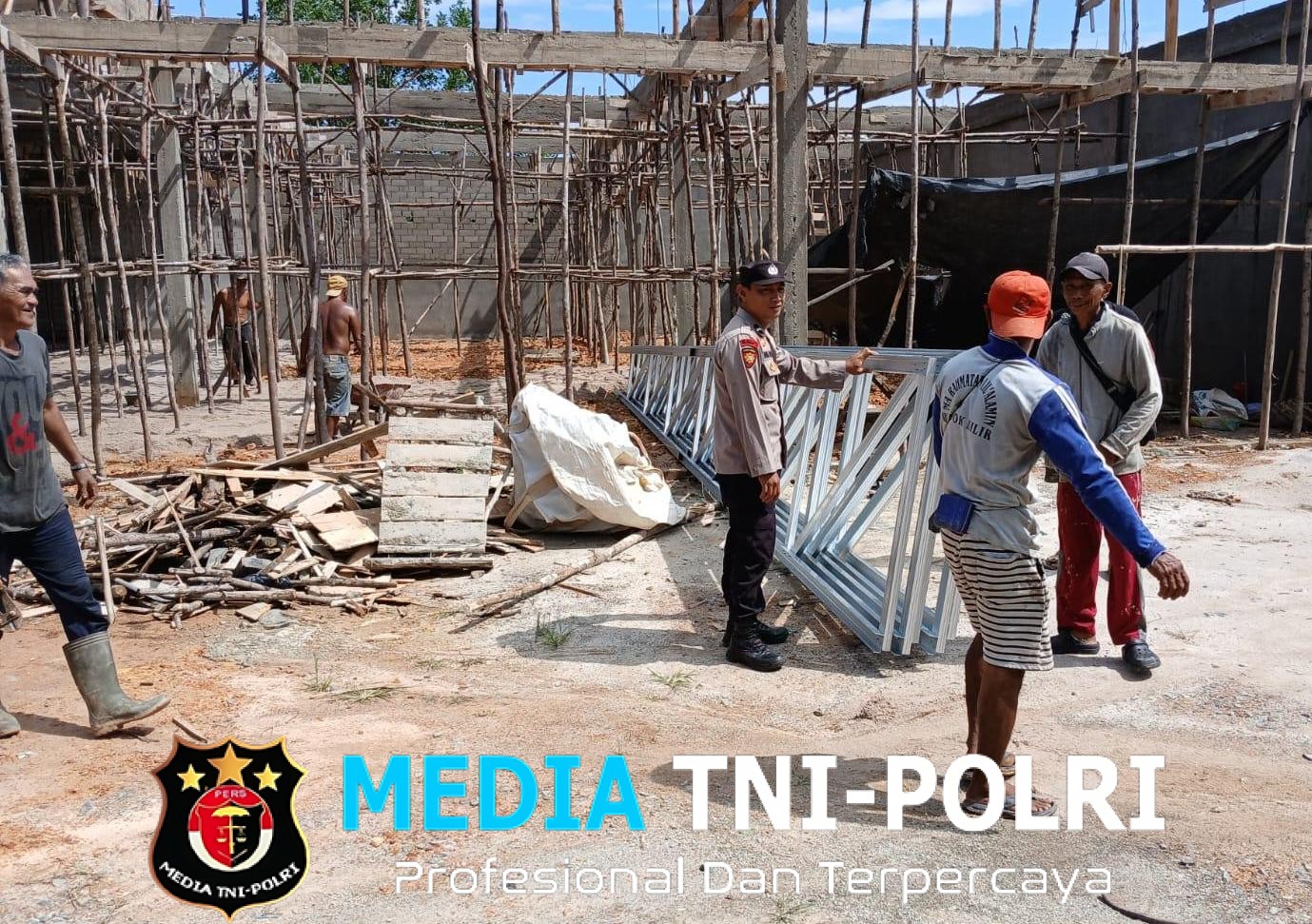 Polisi Datangi Lokasi Pembangunan Saat Patroli Siang, Ini Pesan yang Disampaikan