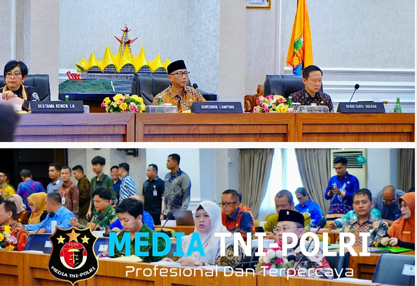 Komitmen Atasi Persoalan Sampah, Wabup Pringsewu Hadiri Rapat Terpadu di Pemprov Lampung