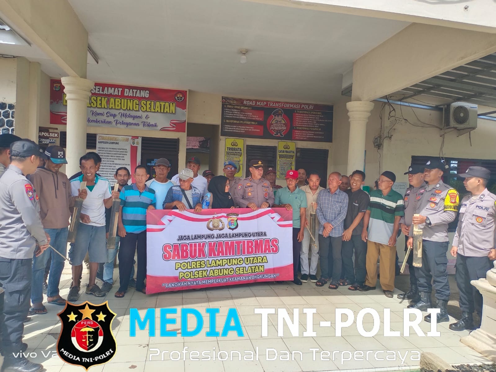 Apel Sabuk Kamtibmas, Polsek Abung Selatan Libatkan Warga Perkuat Keamanan Lingkungan