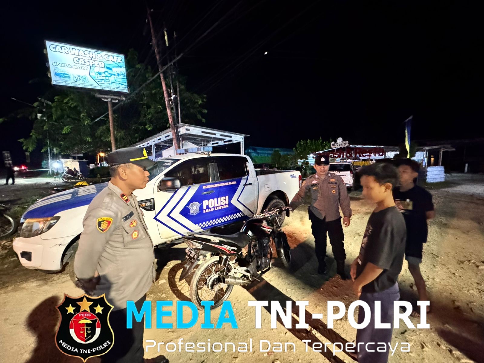 Polisi Bertindak Tegas, Balap Liar di Pringsewu Dirazia, 14 Motor Disita