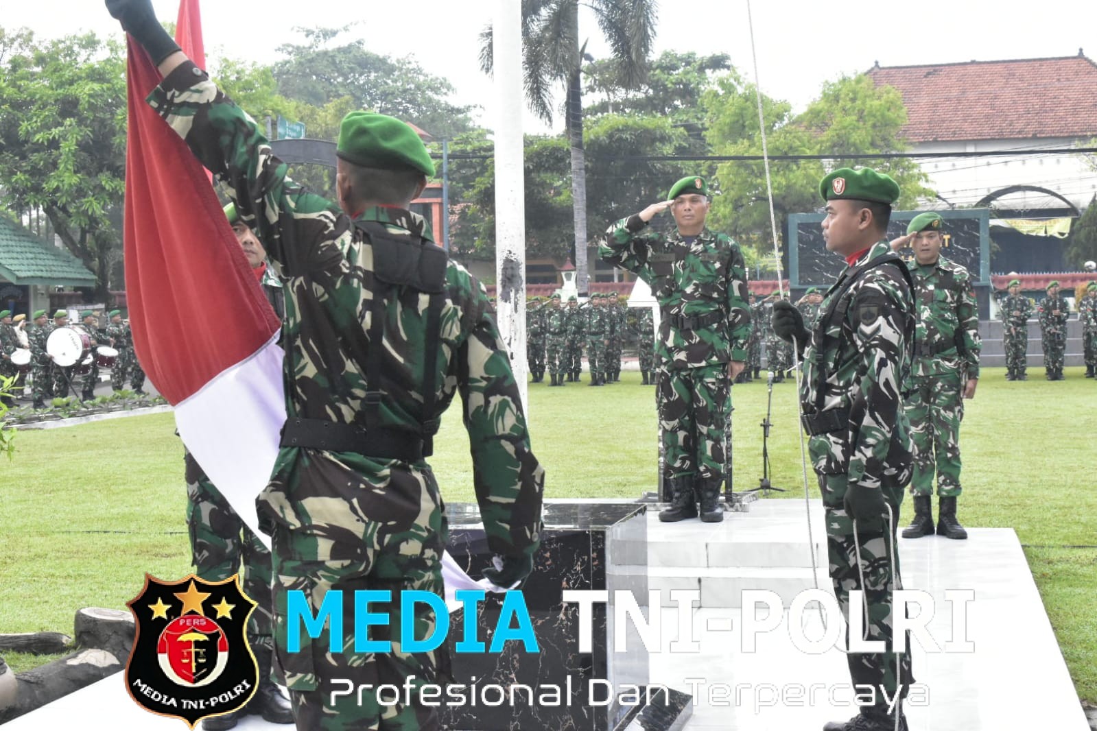 Demi Menumbuhkan Nasionalisme, Kasdim Pimpin Upacara Bendera Hari Senin