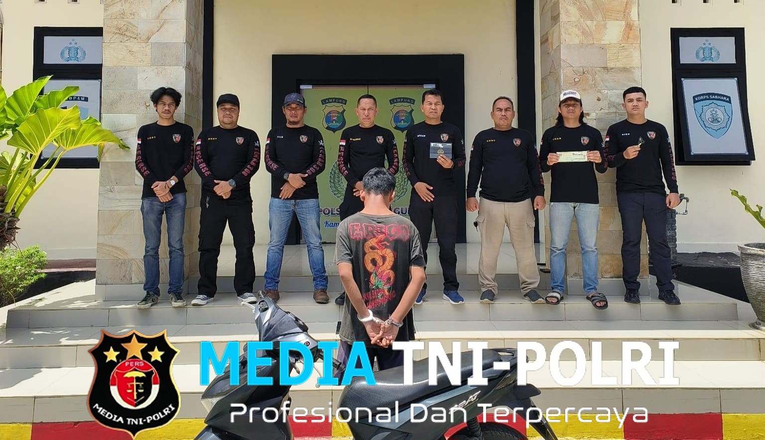 Polsek Kota Agung Tangkap Pelaku Penggelapan Sepeda Motor saat Hendak Kabur