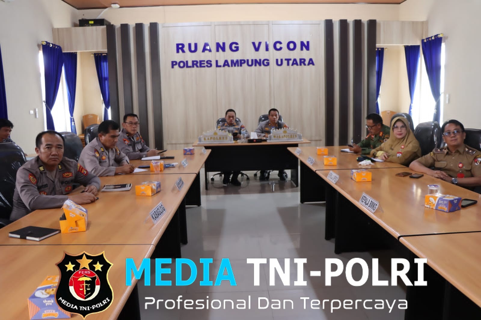 Antisipasi El Nino, Polres Lampung Utara Gelar Rakor Bersama Instansi Terkait