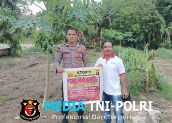 Polsek Menjalin Intensifkan Patroli dan Himbauan Karhutla di Wilayah Desa Menjalin