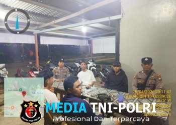 Cegah Tindak Kejahatan, Samapta Polsek Menyuke Lakukan Patroli Malam