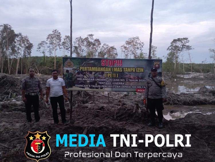 Cegah Kerusakan Lingkungan, Polsek Mandor Gencarkan Imbauan Anti PETI