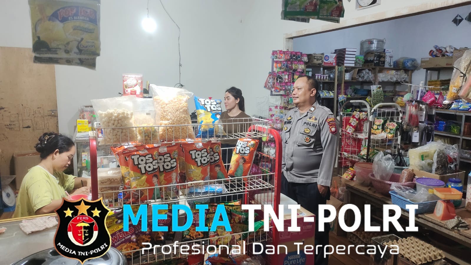 Patroli Malam Polisi Ingatkan Warga Amankan Motor dan Waspadai Uang Palsu