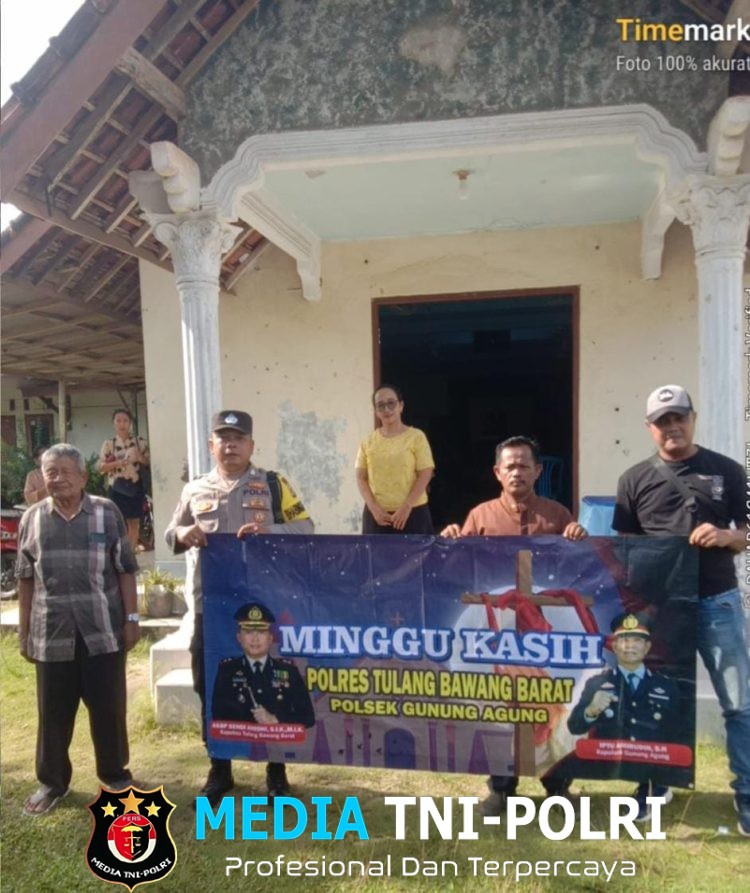Polsek Gunung Agung Laksanakan Pengamanan Minggu Kasih Ibadah Gereja Berikan Rasa Aman saat Ibadah
