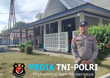 Pengamanan Ibadah Misa Minggu Berjalan Aman dan Lancar di Menjalin