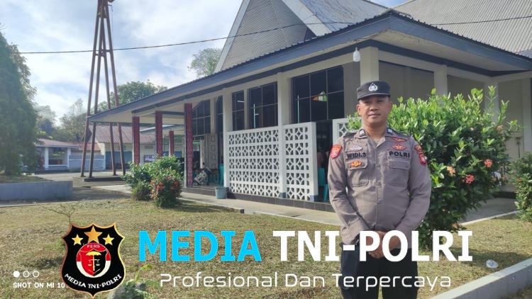 Pengamanan Ibadah Misa Minggu Berjalan Aman dan Lancar di Menjalin