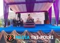 Kabag OPS Polres Mesuji Sampaikan Pesan Kamtibmas saat Melaksanakan Pengamanan Pengajian dan Haul Akbar di Ponpes Minhajut Thullab Al Amin