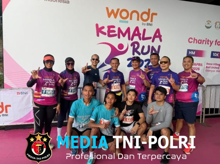 Kapolda Lampung Pimpin Ratusan Personel dan Bhayangkari Polda Lampung Ikuti Kemala Run 2026