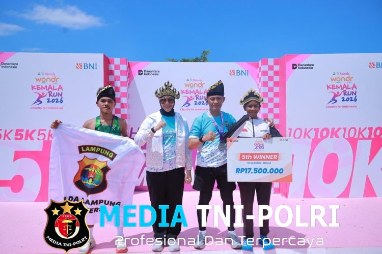 Pelari Polda Lampung Torehkan Prestasi pada Ajang Kemala Run di Bali