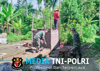 Bangun Sanitasi Babinsa Kerjen Bersama Warga, Wujud Nyata Pencegahan Penyakit