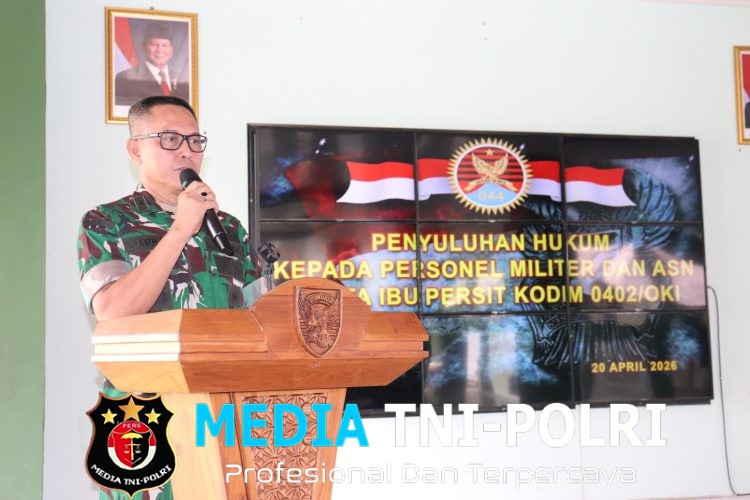 Cegah Pelanggaran, Kodim 0402/OKI-OI Perkuat Pemahaman Hukum Prajurit dan Keluarga