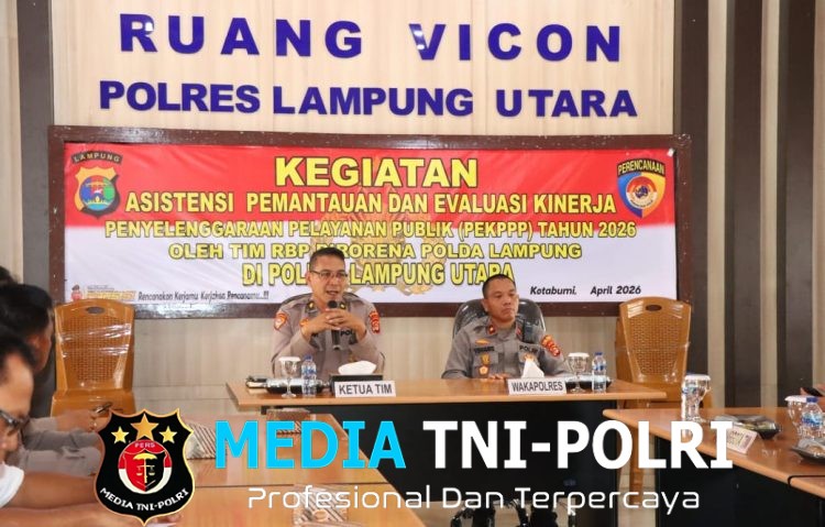 Biro Rena Polda Lampung Laksanakan Asistensi Pemantauan dan Evaluasi Kinerja Pelayanan Publik di Polres Lampung Utara