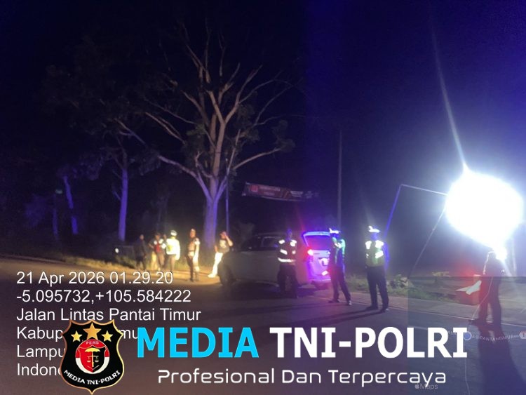 Respon Aduan Masyarakat Melalui Call Center 110, Polres Lampung Timur Bubarkan Aksi Balap Liar di Jalintim Sukadana Tengah
