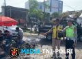 Perbaikan Irigasi Dikebut, Polisi Turun Langsung Atur Arus Lalin