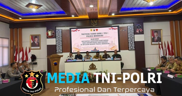 Polres Wonogiri Gelar Tactical Floor Game, Perkuat Kesiapsiagaan Antisipasi Gangguan Kamtibmas