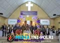 Wujud Sinergi TNI dan Pemerintah Daerah Dalam Kehidupan Beragama, Dandim 1310/Bitung Bersama Wakil Walikota Bitung Hadiri Ibadah Syukur HUT ke-51 GMIM Maranatha Kasawari
