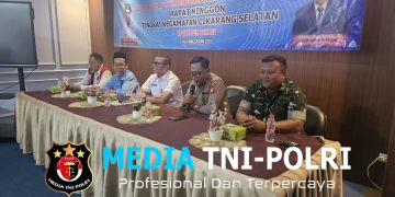 Rapat Minggon Kecamatan Cikarang Selatan, Kapolsek Tekankan Sinergi dan Kewaspadaan Curanmor