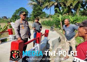 Kapolres Simalungun Tinjau Jembatan Merah Putih Presisi di Jorlang Hataran, Warga Pagar Batu Ungkapkan Rasa Syukur dan Terima Kasih