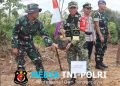 Penanaman Pohon di Lokasi TMMD ke-128 Desa Seko Besar