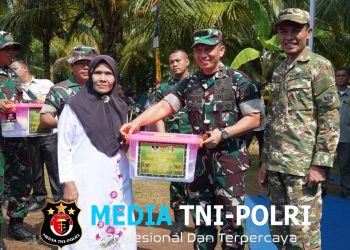 Buka TMMD ke-128 di Tanggamus, Danrem 043/Gatam Harapkan Kesejahteraan Warga Kalimiring Meningkat