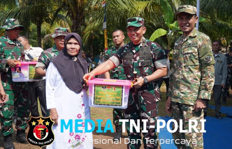Buka TMMD ke-128 di Tanggamus, Danrem 043/Gatam Harapkan Kesejahteraan Warga Kalimiring Meningkat