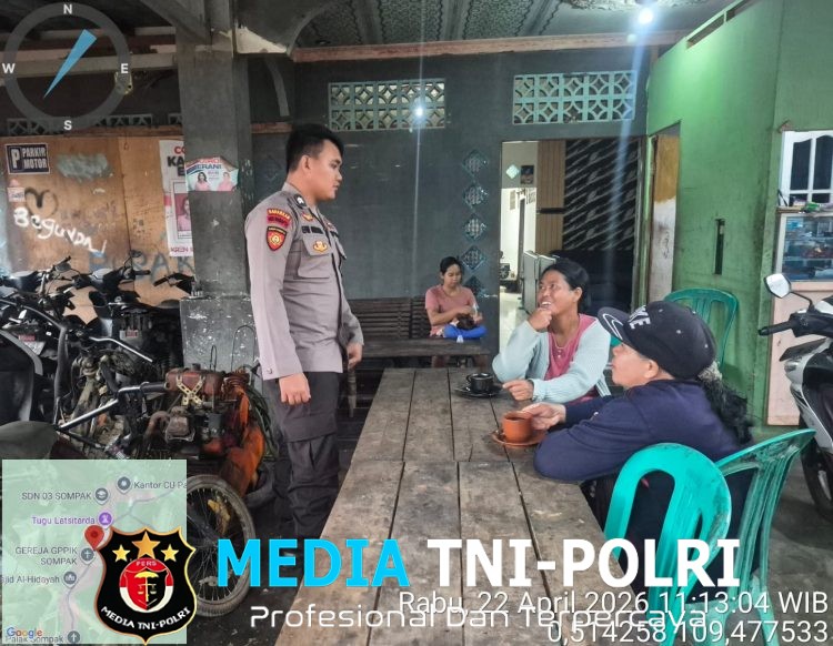 Bhabinkamtibmas Subsektor Sompak Aktif Sambangi Warga, Titipkan Pesan Kamtibmas