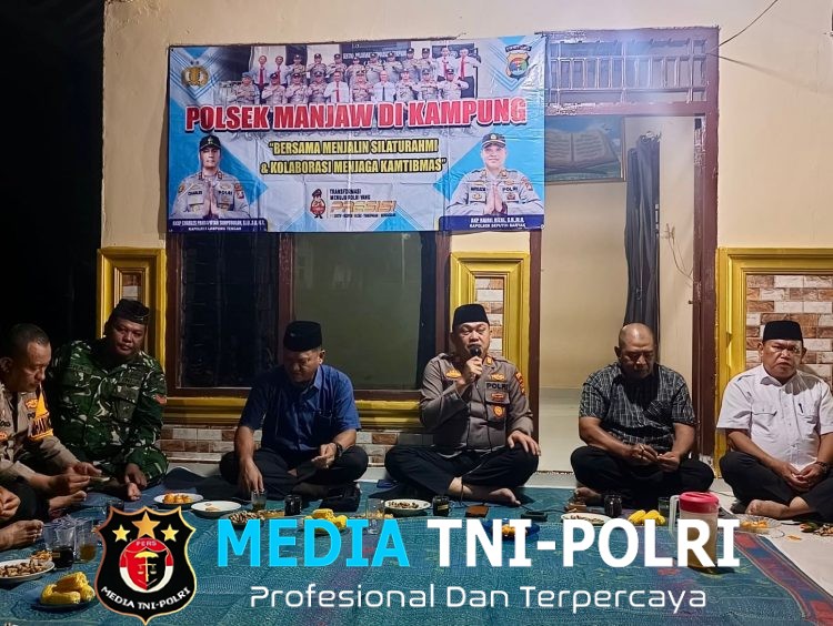 Perkuat Keamanan di Tengah Warga, Polsek Seputih Banyak Giatkan PMK di Kampung Sangga Buana