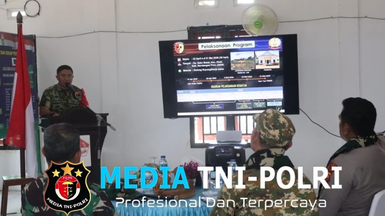 Dansatgas TMMD ke 128 Kodim 0420/Sarko Paparkan Sasaran Pelaksanaan TMMD di Desa Seko Besar