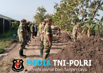 Sebelum Bekerja Satgas TMMD 128 Melaksanakan Apel Pagi Dan Senam