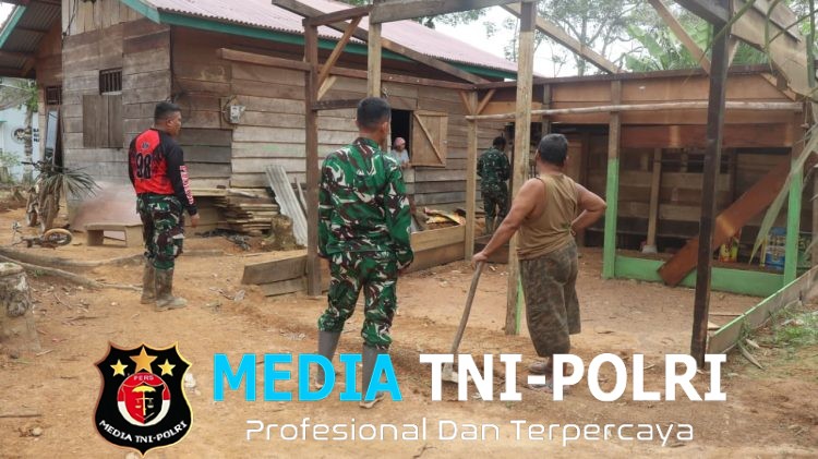 Satgas TMMD ke 128 Kodim 0420/Sarko Cek Kesiapan Pembangunan RTLH Rumah Lukman