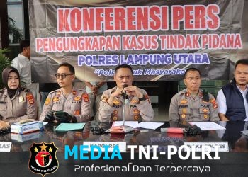 Polres Lampung Utara Ungkap 4 Kasus Kejahatan dalam Sepekan, Pelaku Curanmor Bersenpi Viral Berhasil Ditangkap