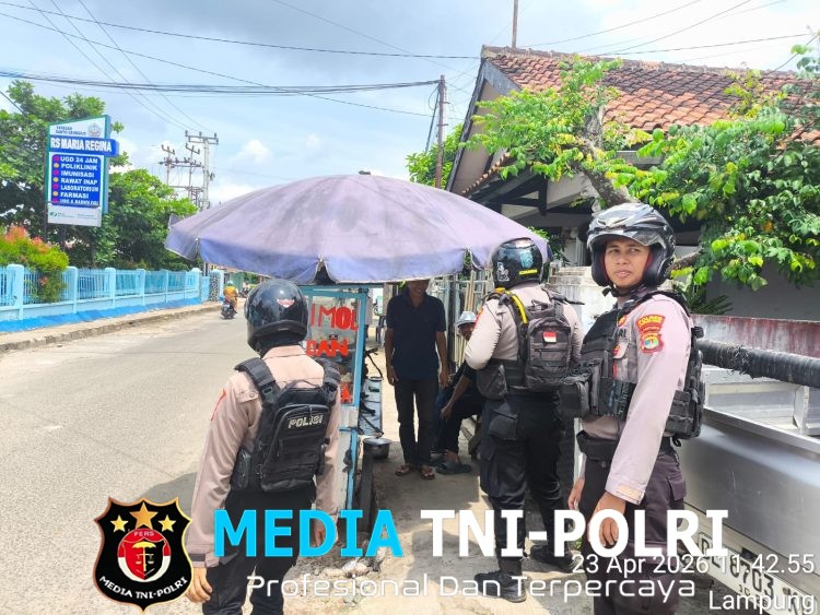 Patroli Presisi Sat Samapta Polres Lampung Utara Sasar Alfa, Perbankan dan Pasar