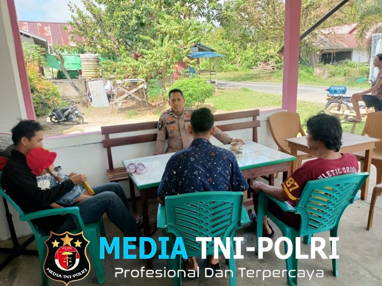 Patroli Siang, Personel Polsek Menjalin Jaga Kamtibmas Tetap Kondusif